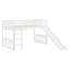 Lit mezzanine simple avec glissoire et échelle