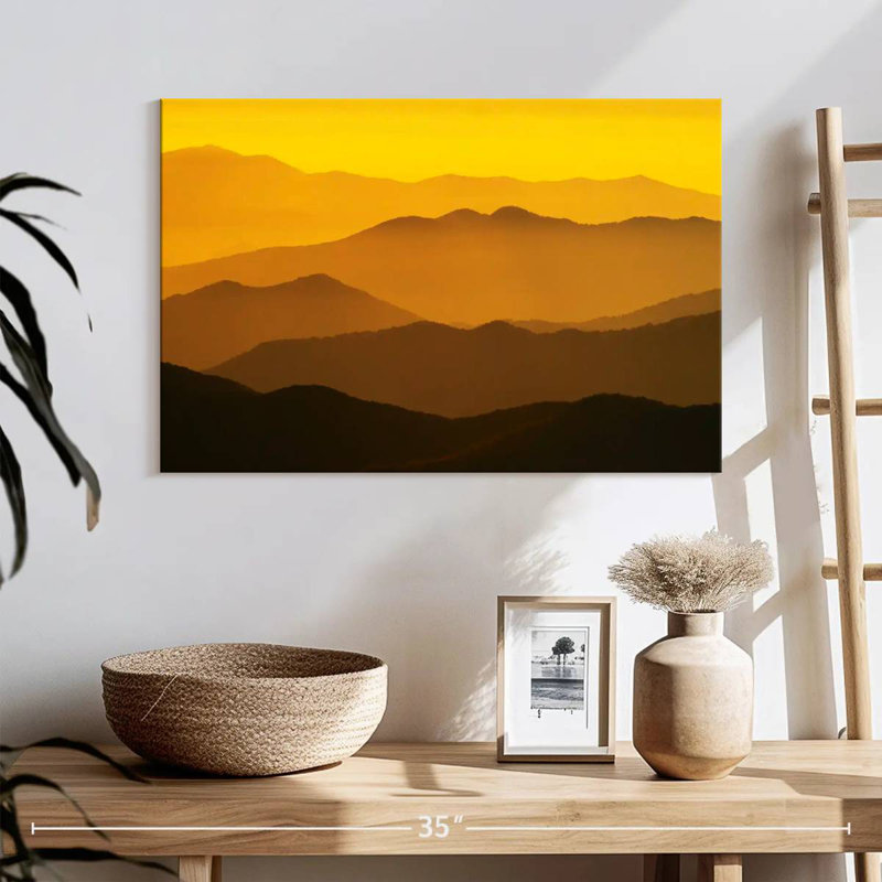 Montagnes fumées d'Alvord au lever du soleil, H 16 po x l 24 po
