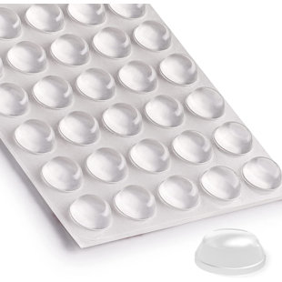  Swpeet 60Pcs 3 Sizes Rubber Silicone Flat and Convex