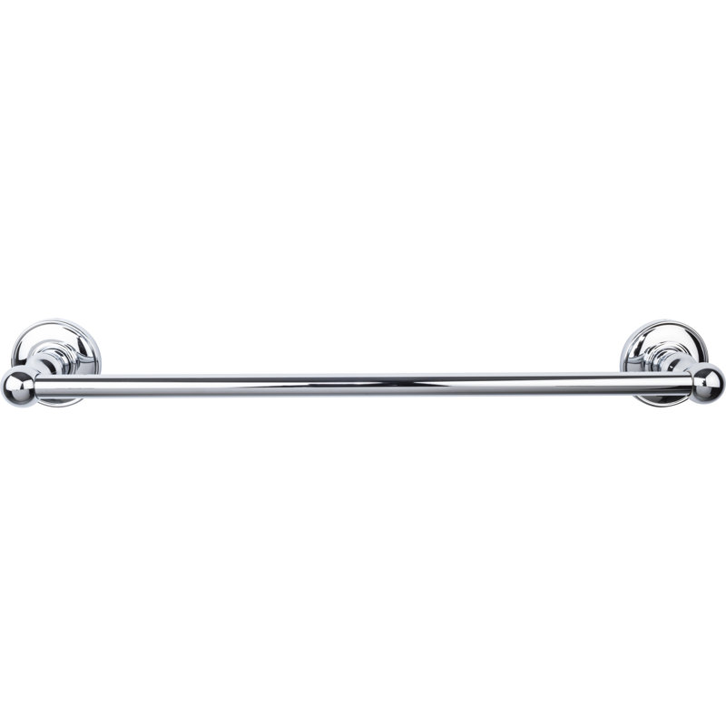Edwardian Bath Single 20 1/2" Wall Mounted  Towel Bar, Polished Chrome