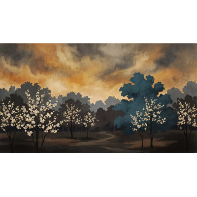 Décoration murale orageuse amovible Cloudy Sky