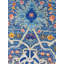 Tapis unique nouvel âge 8 pi x 10 pi 3 po Arabesque en bleu / or / denim Arabesque