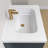 30 In. W. X 22 In. D Solid Surface Resin White Vanity Top Rectangular Single Sink Bathroom Vanity Top In White