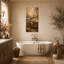  "Farmhouse Barn", art mural d'automne, toile de citrouille 24 x 48 po-972211478-972211565
