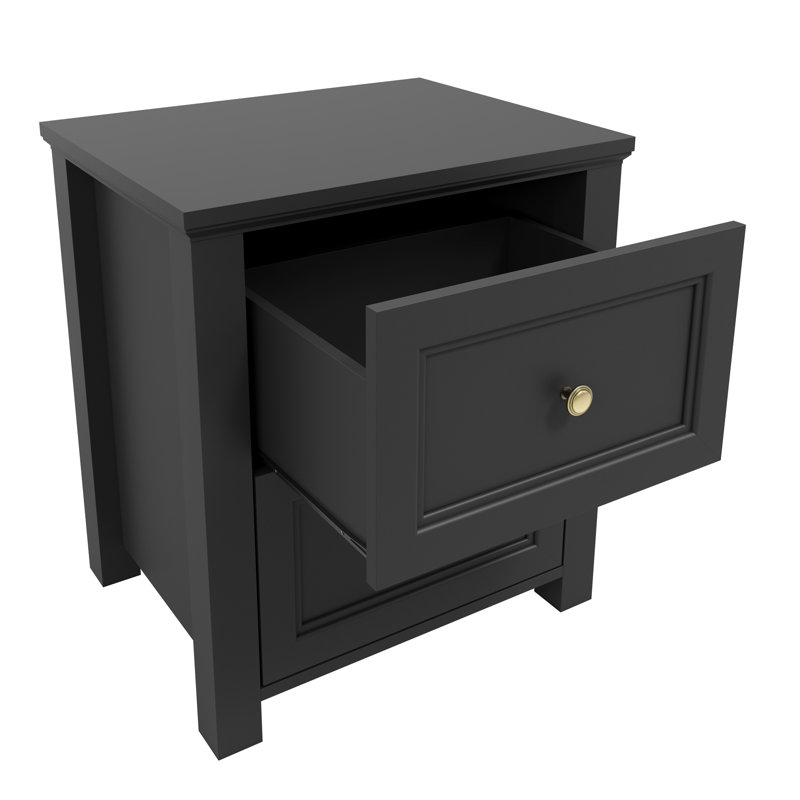 Byrone Bedside Cabinet, Black