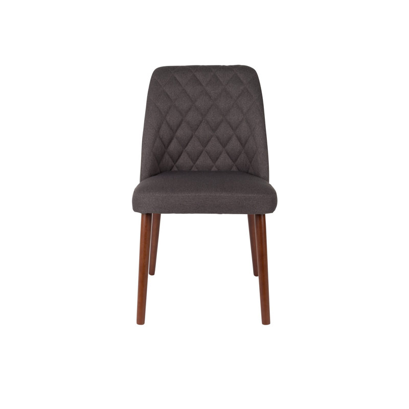 Conway Upholstered Dining Chair, Dark Gray