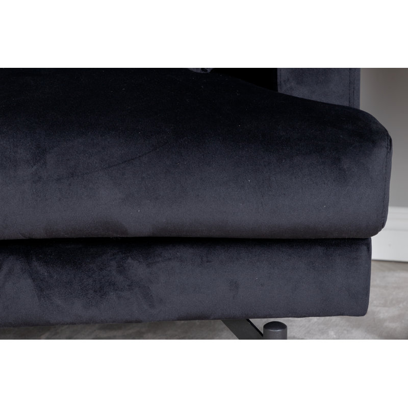 Lewandowski Upholstered Armchair, Black