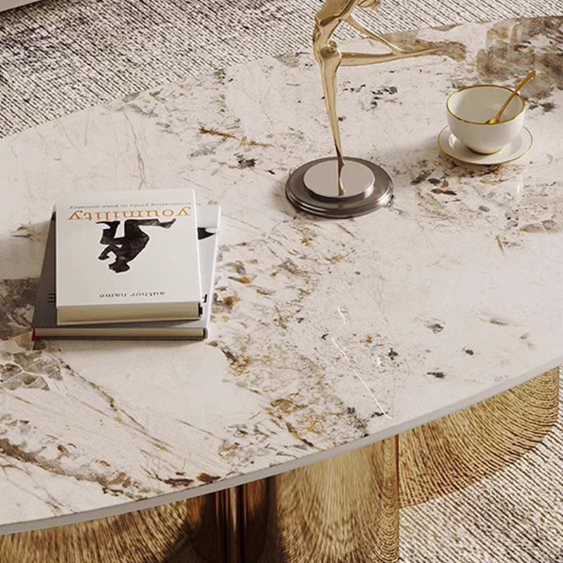 Light luxury modern simple coffee table, 15.7" H x 47.2" L x 27.6" W