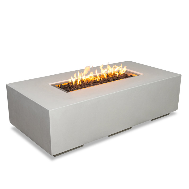 Foyer rectangulaire au gaz naturel, Blanc