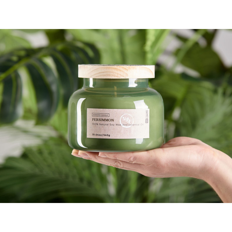 Scented Jar Candle, Fruity, Green