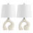 Tula 19" Scandinavian Minimalist Ceramic Arch LED Table Lamp
