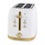 Grille-pain West Bend Timeless 2 tranches, en blanc / or