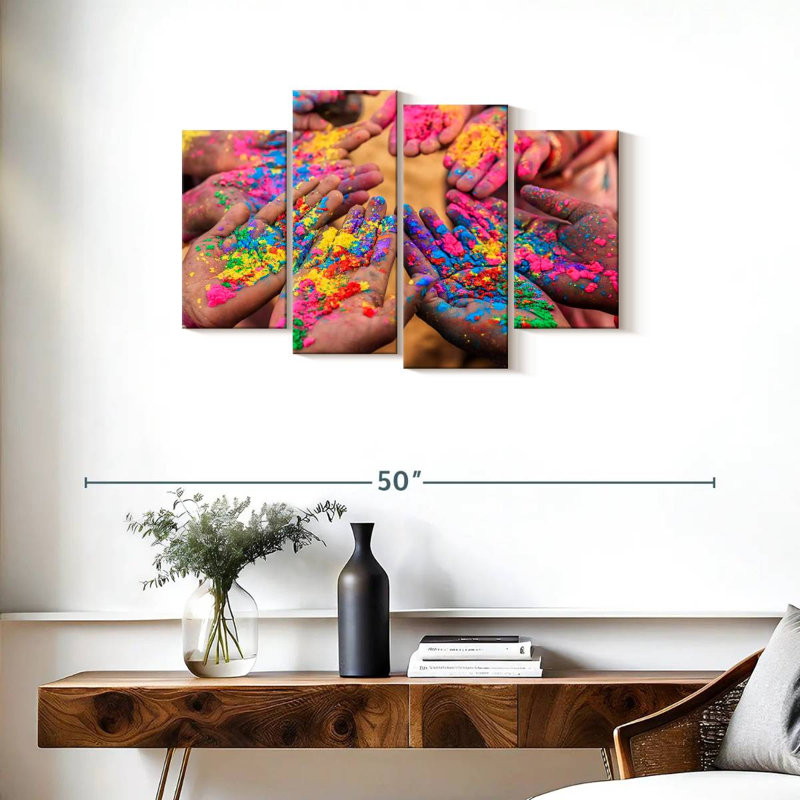 Lelend Holi Hands, 22" H x 36" W