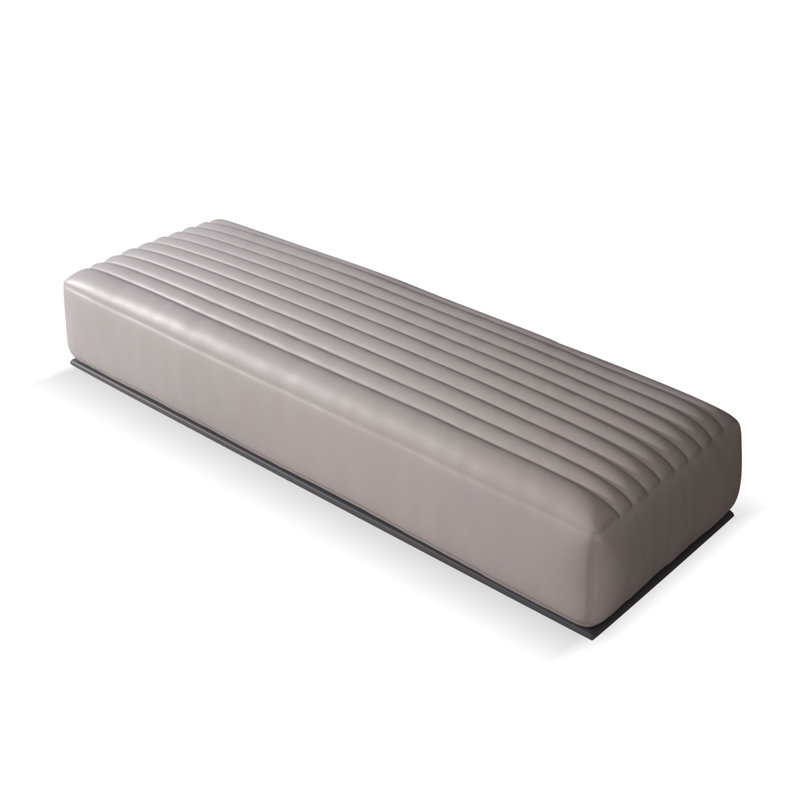 Banc rembourré, Gris