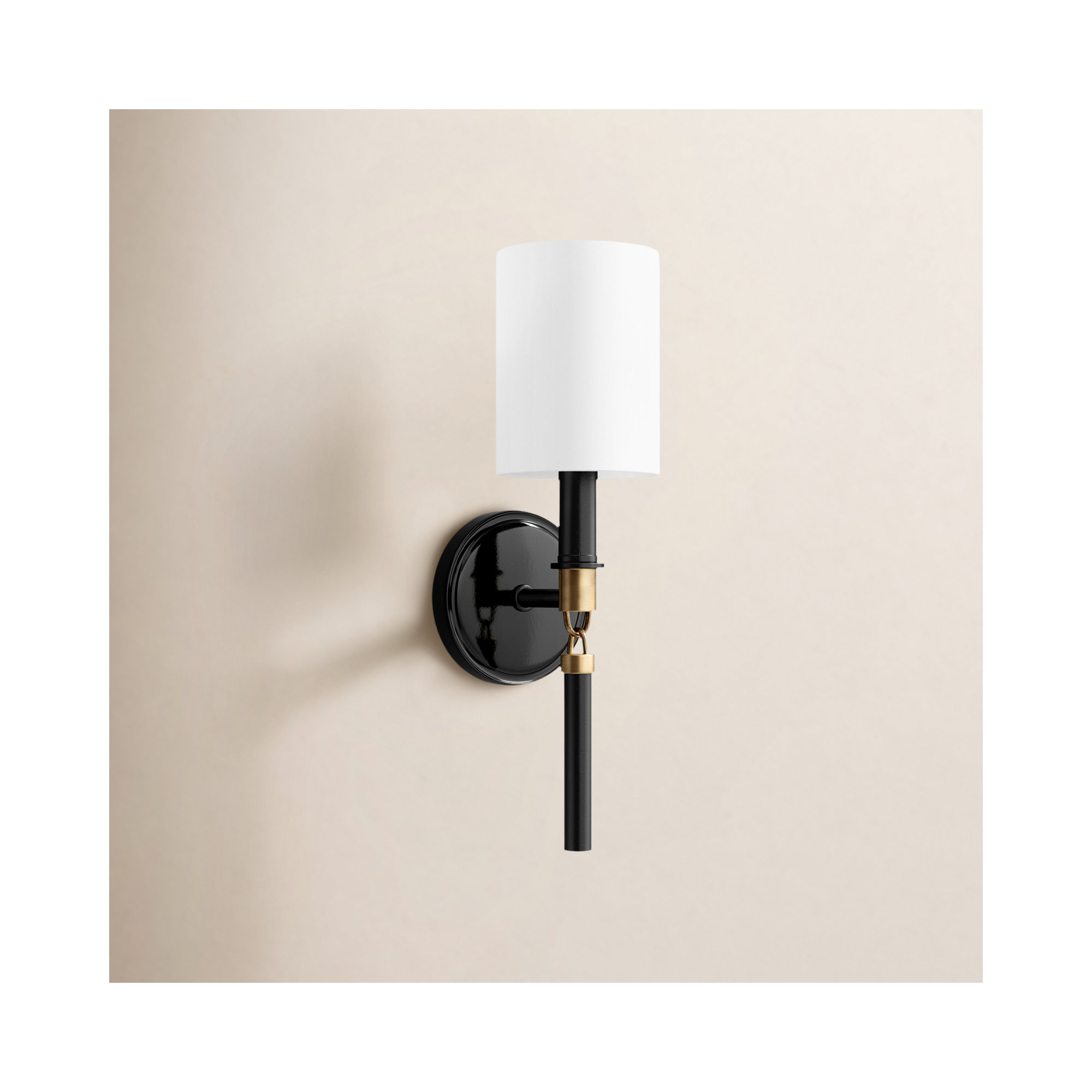 Single Light Steel Dimmable Wallchiere