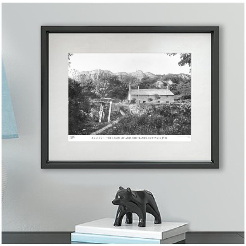 Rousdon, The Landslip And Whitlands Cottages 1900 by Francis Frith - Single Picture Frame Print, 28cm H x 36cm W x 2.3cm D