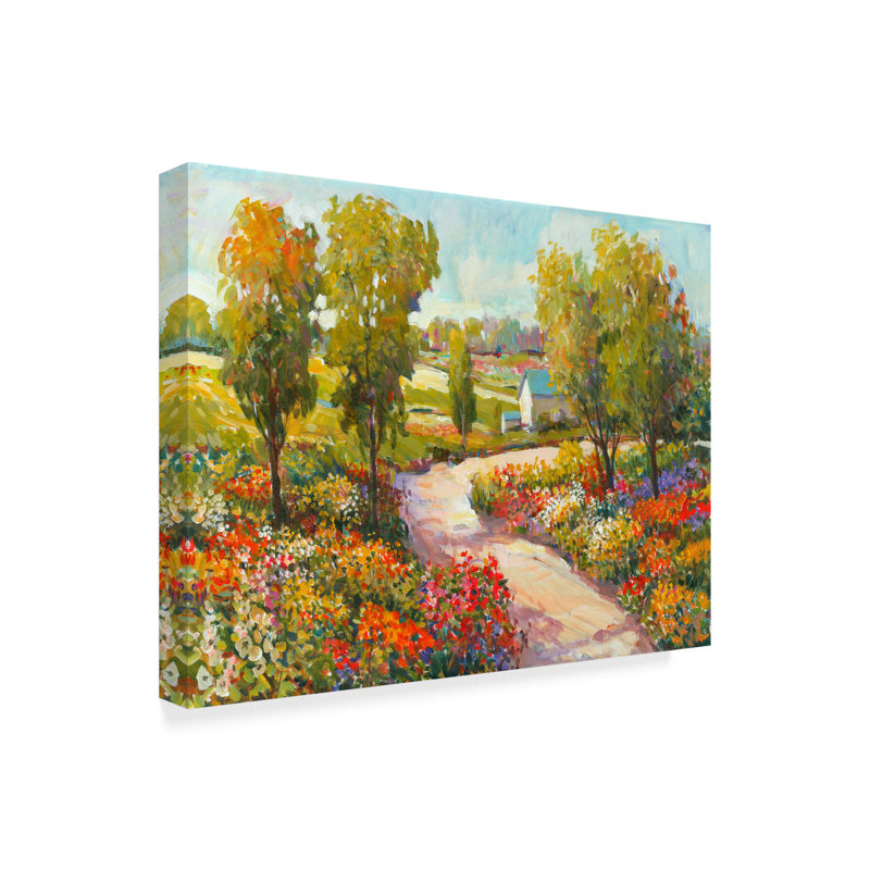 « matinée parcours i », reproduction de peinture à l’acrylique sur toile tendue, H 14 po x l 19 po x P 2 po