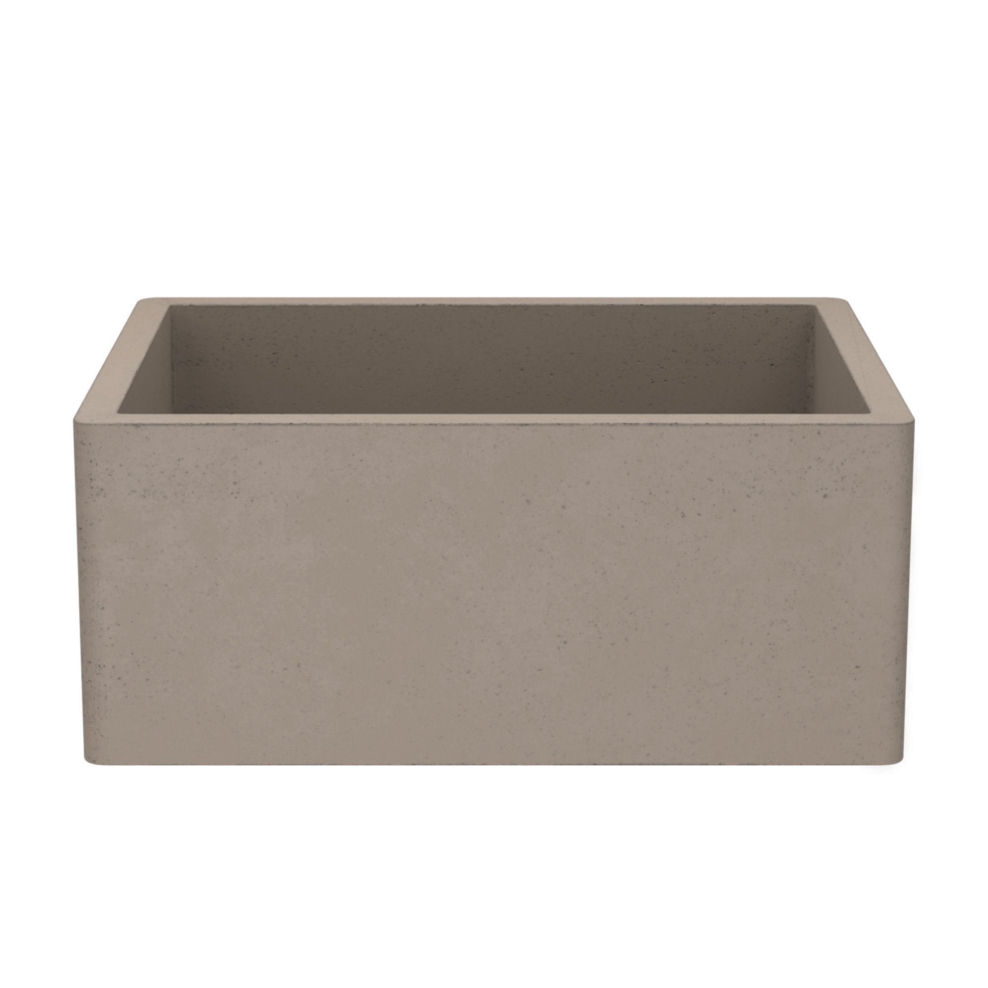 NativeStone® Concrete 24" L x 18" W Farmhouse Kitchen Sink, Earth
