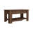 Storage Table, Four Legs, Lower Shelf, Dark Brown
