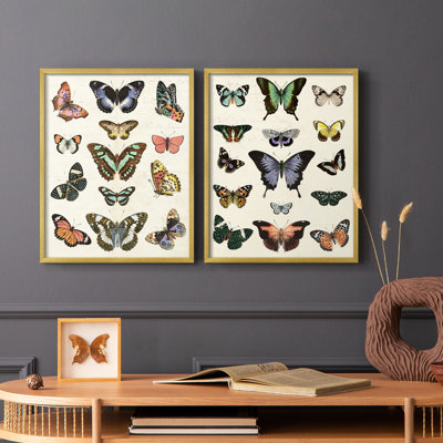 Flutterbys I-Premium Framed Print -Ready to Hang - No Nails Required - No Nails Required