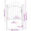 Belardo 199.9996cm H x 99.9998cm W White Metal Gate