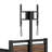 Twin Size Metal Platform Bed With Two Drawers And Rotatable TV Stand