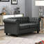 Causeuse Chesterfield à accoudoirs roulés 61 po Leite-1296468075