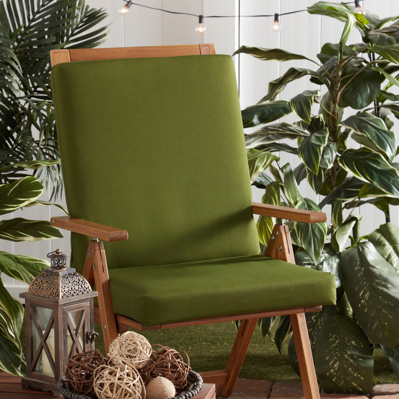 High Back Dining Chair Pad, Hunter