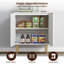 Armoire d'appoint cannelée à 2 portes de 28,5 po avec tablettes intérieures réglables Rishaw-211688407-240623324