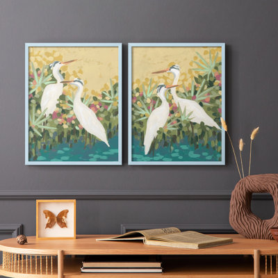 Heron Lagoon I-Premium Framed Print -Ready to Hang - No Nails Required - No Nails Required
