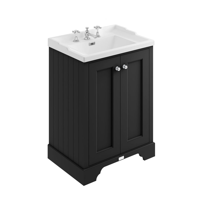 Bayswater 1237 mm Bathroom Vanity, Matt Black