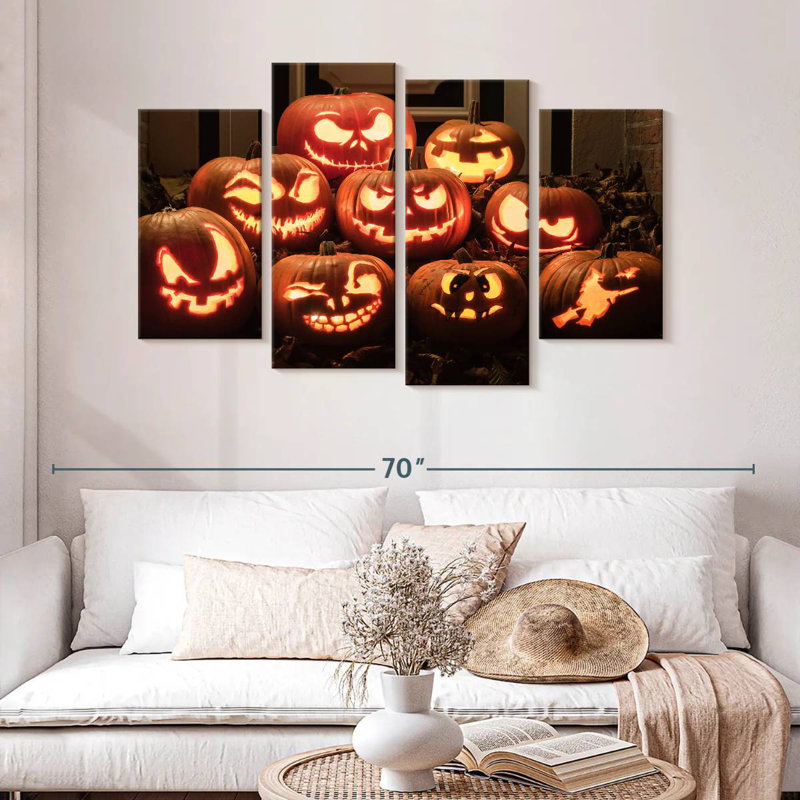 Lelend Jack O Lantern Pile, 32'' H x 52'' W
