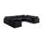Itala Velvet U-Shaped Sectional Reversible-94482602