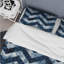 Blue Chevron Glam III - Ensemble de housse de couette transitionnel-109161114