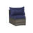 Outdoor Patio Furniture 7-Piece Half-Moon Sectional Round Patio Furniture Set Sofa With Tempered Glass Round Coffee Table-1667389947
