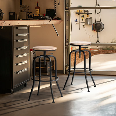Tabouret de bar à hauteur réglable Rozlynn