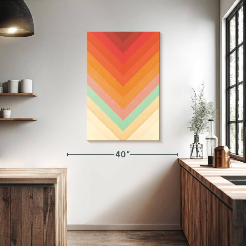Avery Rainbow Chevrons, 39" H x 26" W