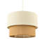 22 cm H Drum Pendant Shade ( No Direct Attachment Method ) in Cream