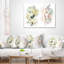 Coussin de bouquet floral fleur d’illustration