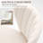 Modern Tufted Velvet Curved Back White Dining Chair with Metal Legs-1144001348