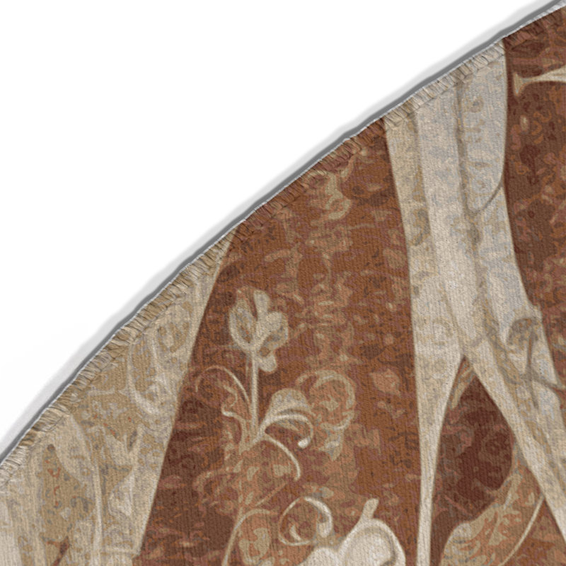 Velvet Layers Indoor And Outdoor Area Rug, Round 5'