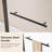 Bafv 31" W x 55" H Frameless Pivot Tub Door with 1/4"(6mm) Thick Tempered Glass, 180 Degree Rotatable-112902393
