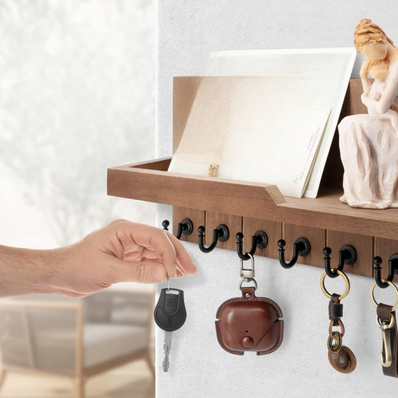 Solid Wood Wall Organizer