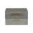 Lusan Rectangular Decorative Box Set - Gray Faux Shagreen-1693151752