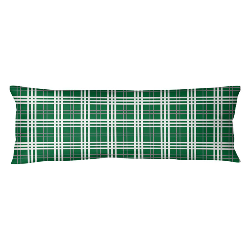 Polyester Medium Pillow, Green/Silver, Microfiber