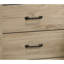Table de chevet 22W Oak 2 pour rafraîchissement de chambre à coucher avec et -c, rangement à tablette ouverte, table de chevet à chargement par le haut de 35 lb, tablette intégrée, chargement à 30 tiroirs