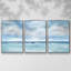 Nuage des Caraïbes, reproduction sur toile 3 pièces-796613521-796613520