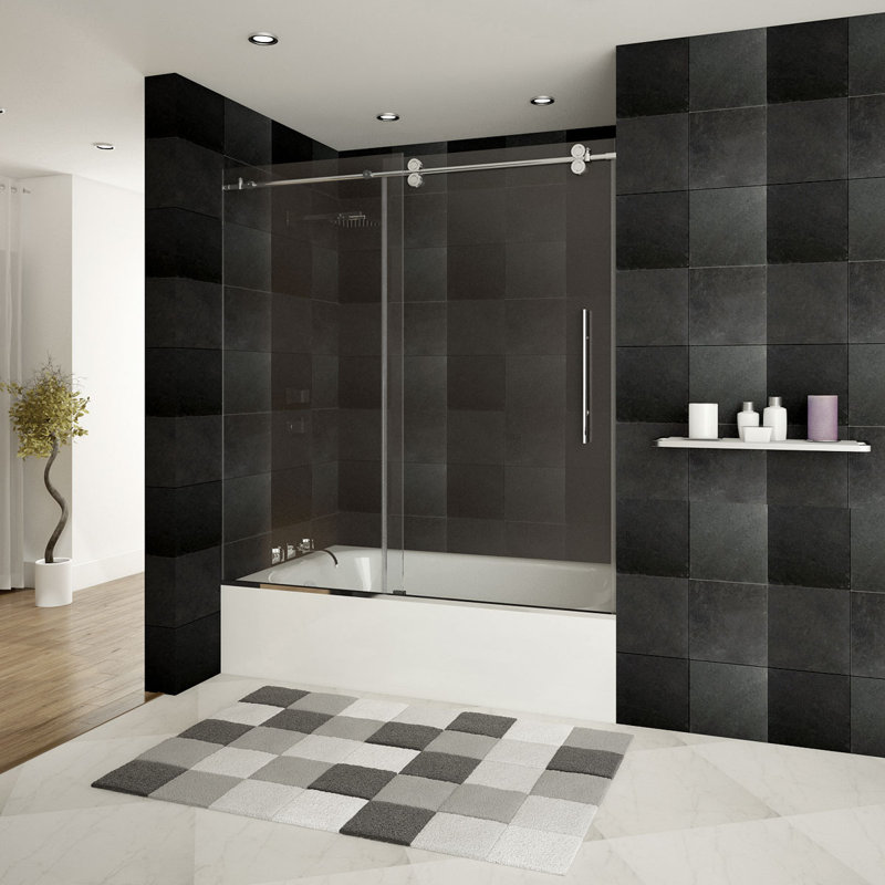 Porte de baignoire sans cadre Ultra-D, Chrome