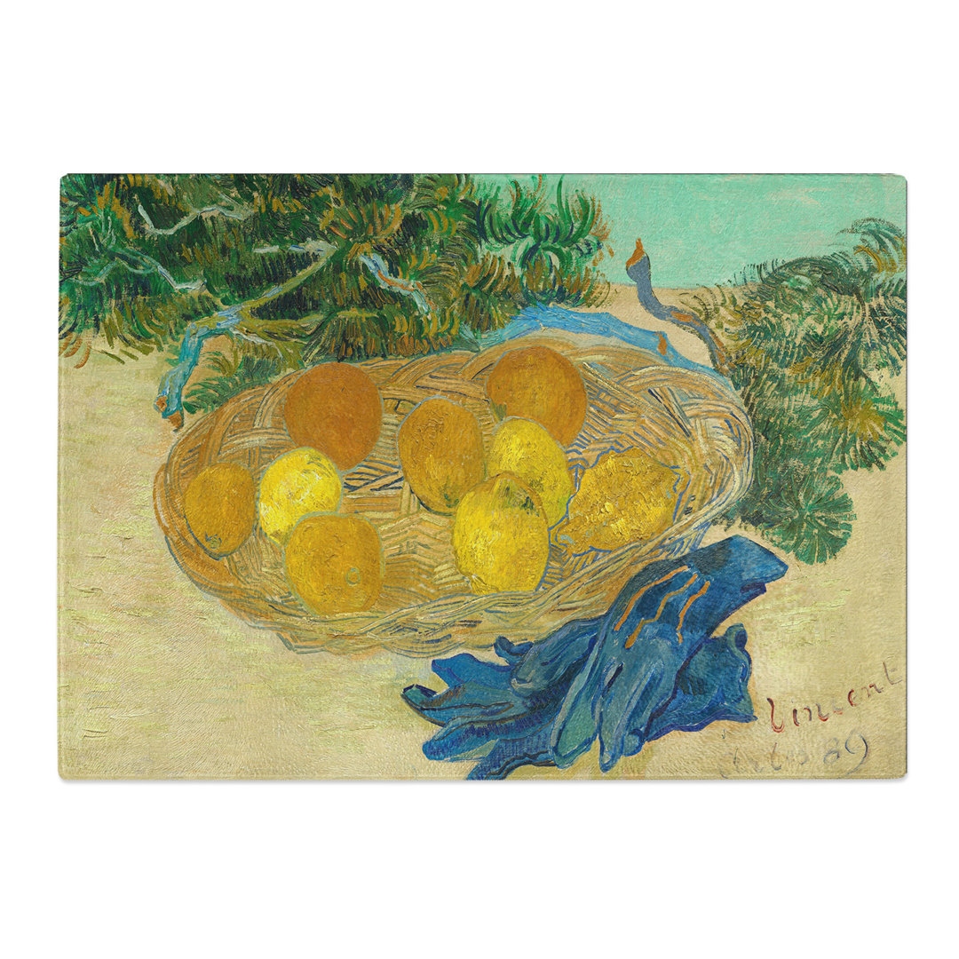 Still Life of Oranges and Lemons by Vincent Van Gogh Chopping Board