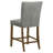 Vittorino 5-Piece Round Glass Top Counter Height Dining Set Grey-421777031